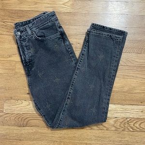 Embellished Black Denim